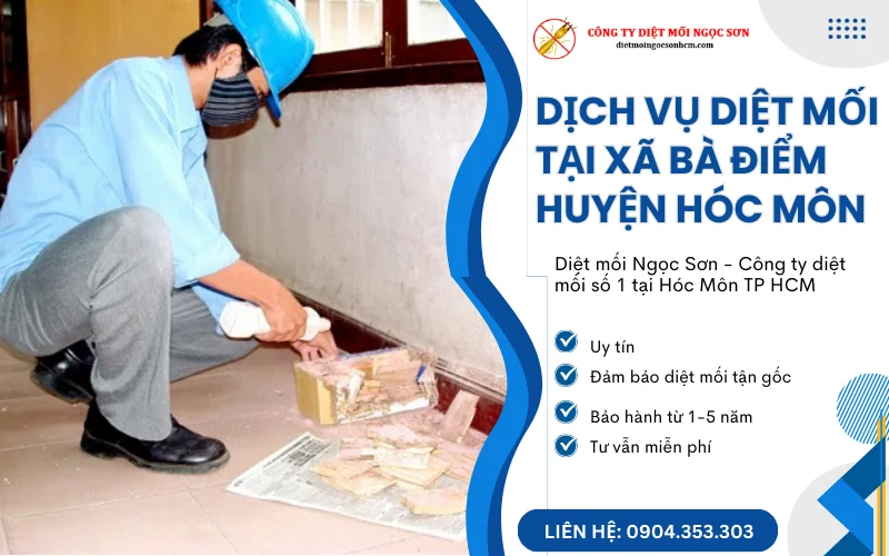 Dịch vụ diệt mối tại xã Bà Điểm huyện Hóc Môn